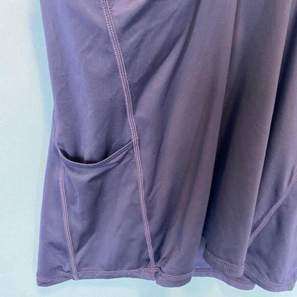 Fabletics Navy Blue Racer Back Tank Top Size XL Athletic Workout Tennis 2 Ball P - Picture 7 of 9